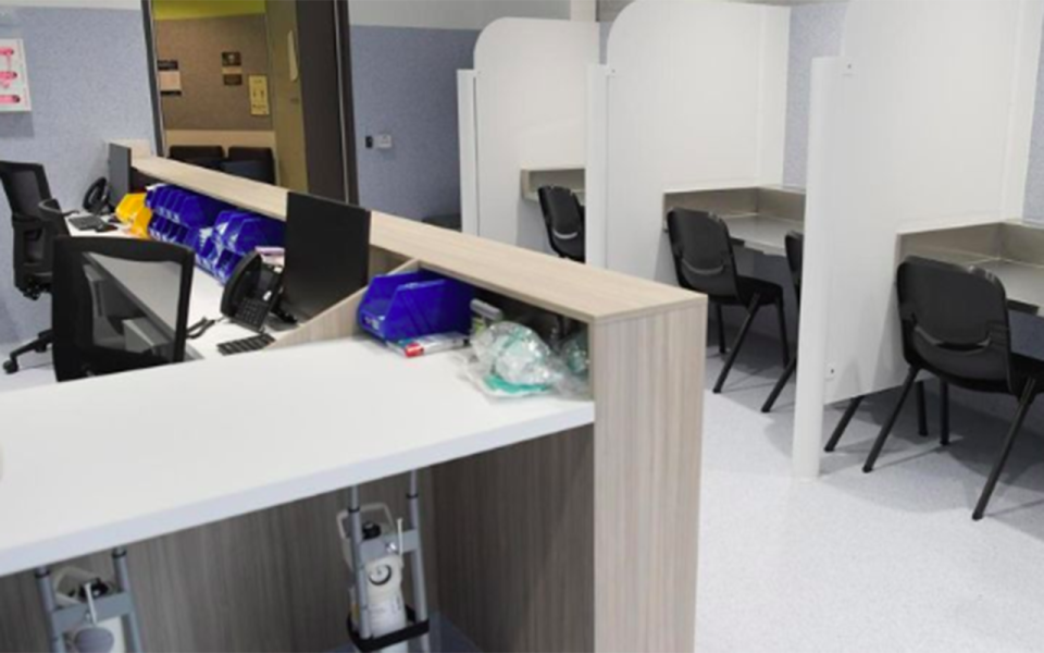 The facilities at the new medically supervised injecting room in Melbourne. Source: AAP