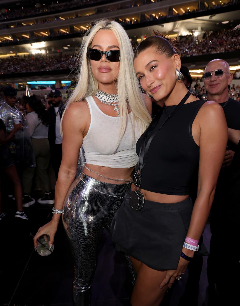 Khloé Kardashian and Hailey Bieber