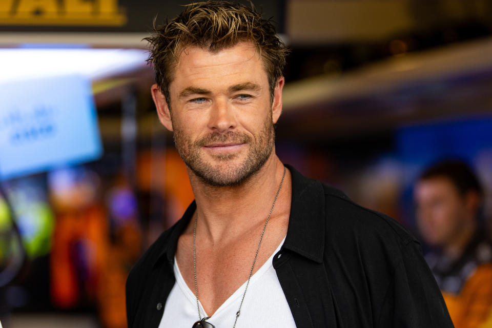 Closeup of Chris Hemsworth