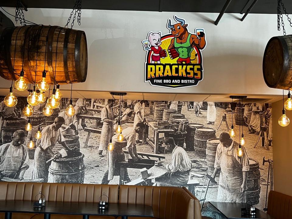 RRACKSS Fine BBQ & Bistro opens in the former Barrel House space in the Market District in Des Moines.