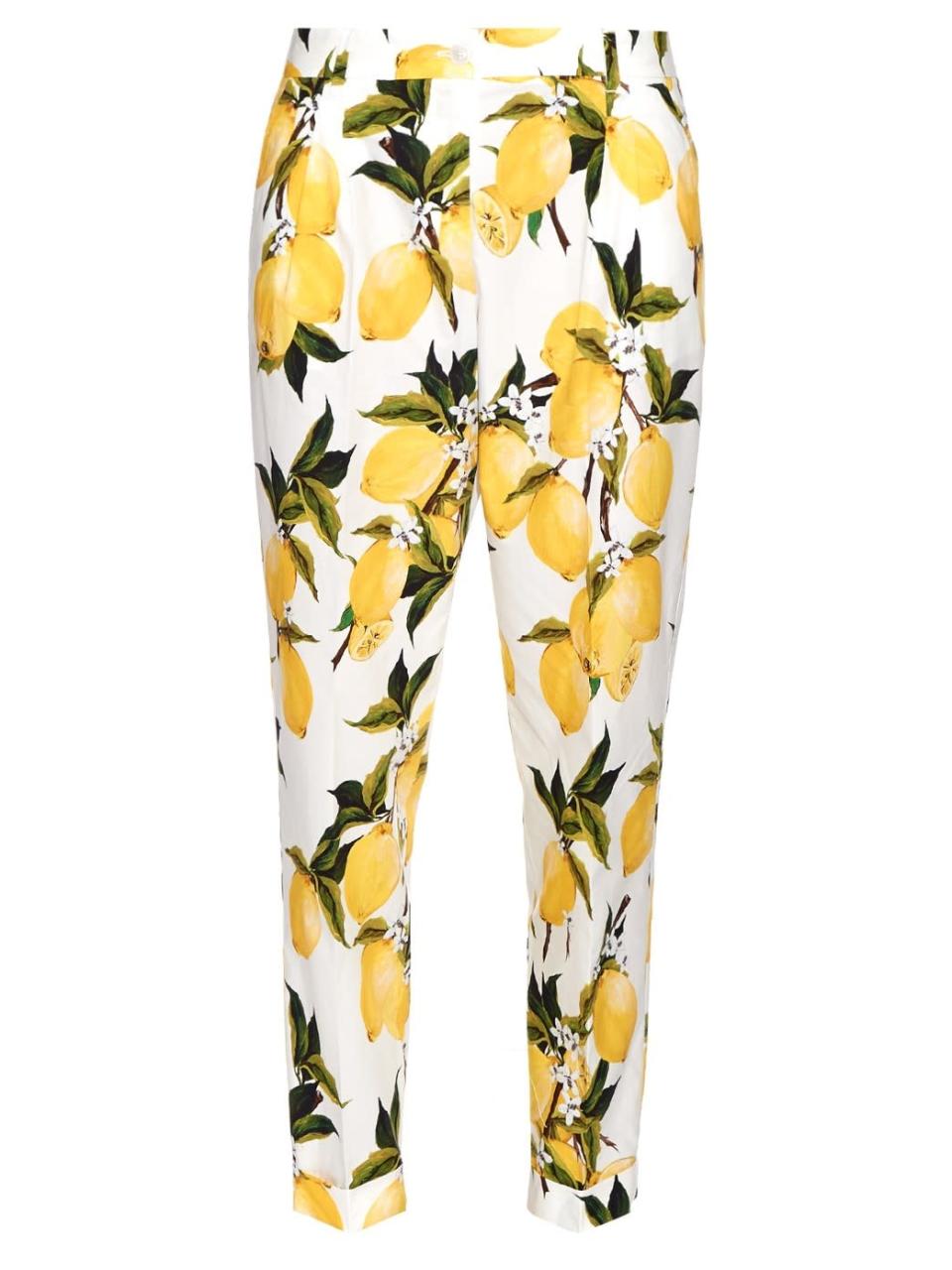 Lemon Dolce and Gabbana Trousers