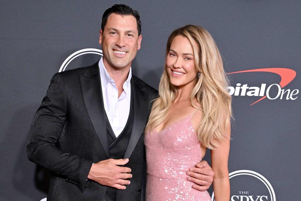 <p>Axelle/Bauer-Griffin/FilmMagic</p> Maksim Chmerkovskiy and Peta Murgatroyd at the 2022 ESPYs in Hollywood