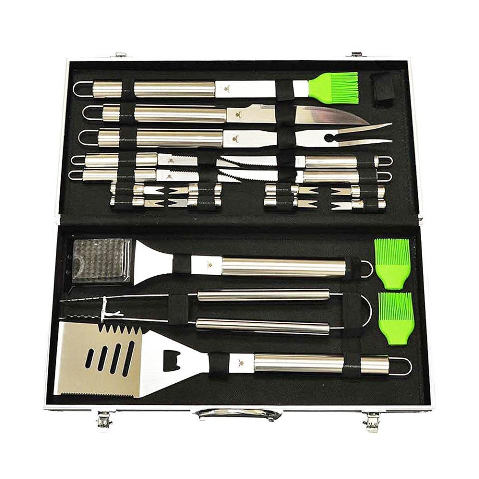 9) G & F 20-Piece Stainless-Steel BBQ Tool Kit
