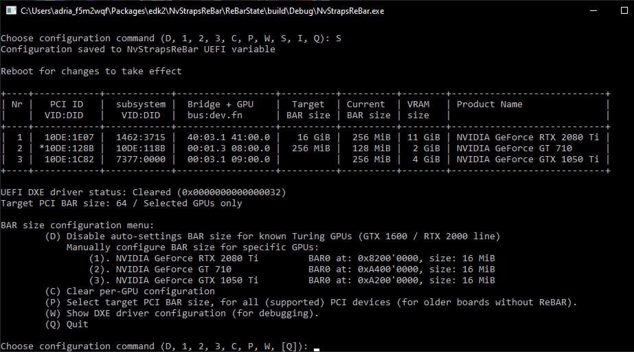 Resizable BAR support for Turing