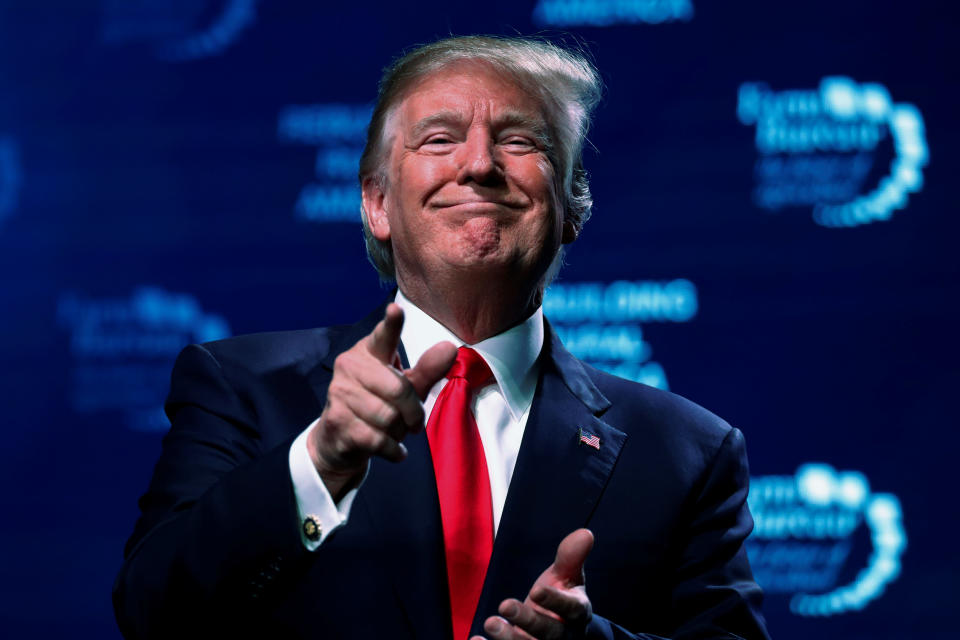 President Trump in Nashville, Tenn., on Friday. (Photo: Jonathan Ernst/Reuters)