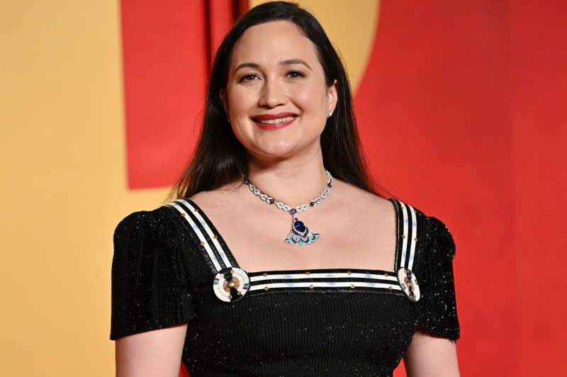 Lily Gladstone arrives on the red carpet at the Vanity Fair Oscar Party at the Wallis Annenberg Center for the Performing Arts on March 10 in Beverly Hills, Calif. File Photo by Christine Chew/UPI