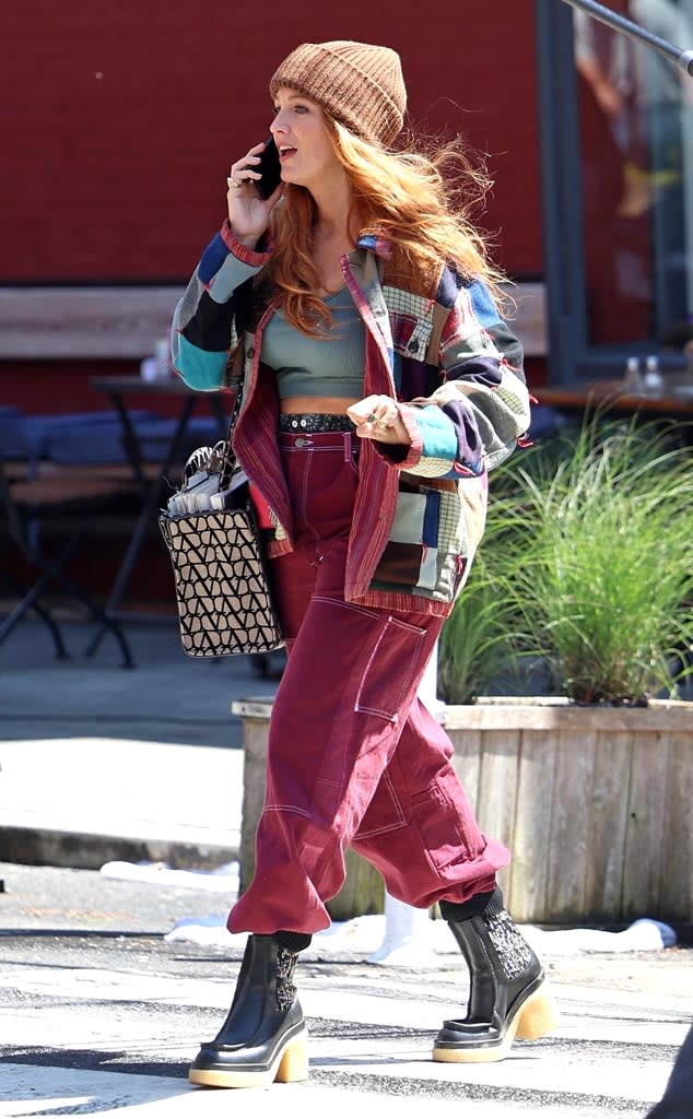 Blake Lively, It Ends With Us, film set