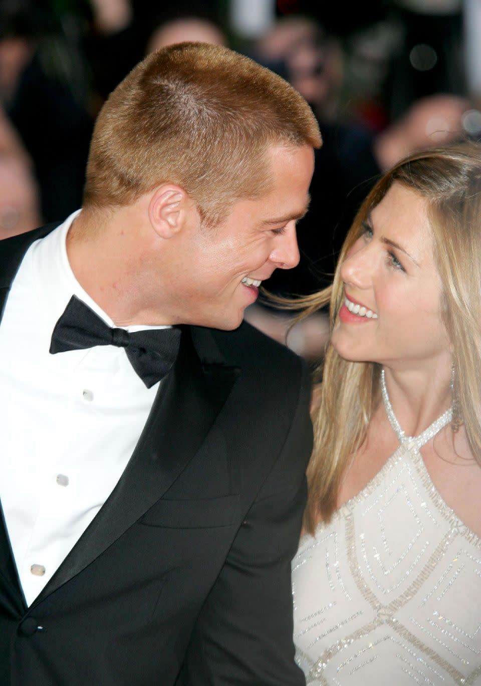 Brad Pitt and Jennifer Aniston (here in Cannes in 2004) have reportedly rekindled their 
