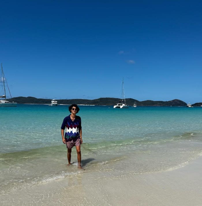 Nicolás de Dinamarca en las playas de Australia