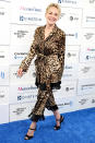 <p>Sharon Stone looks amazing in a leopard-print ensemble on her way to the <em>In the Heights</em> premiere in N.Y.C. on June 9.</p>