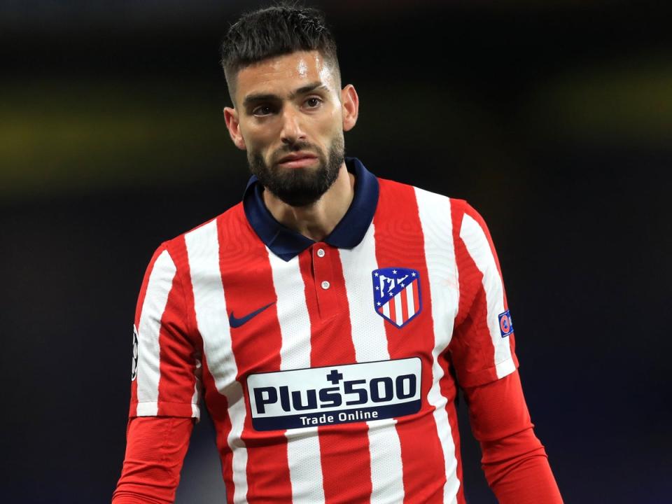 Atletico Madrid’s Yannick Carrasco has been linked with Manchester United (Adam Davy/PA) (PA Archive)