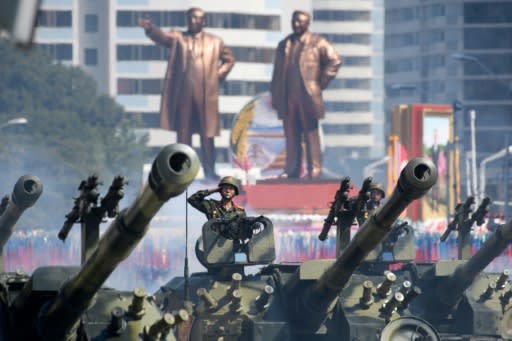 North Korea holds regular military displays, showcasing its huge standing army