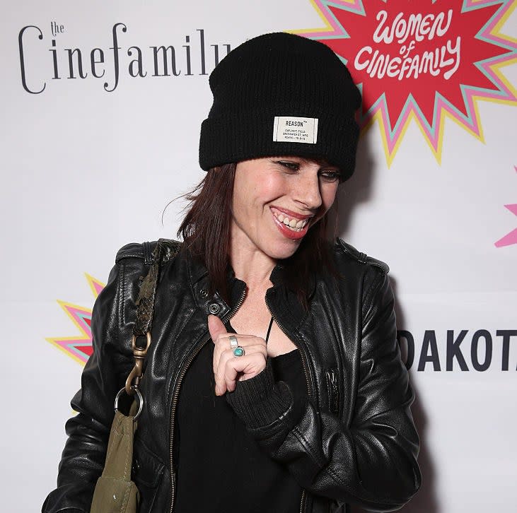 closeup of Fairuza smiling at an event