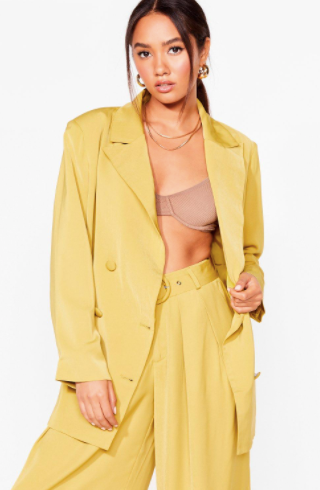 Nasty Gal Business as Usual Petite Oversized Blazer