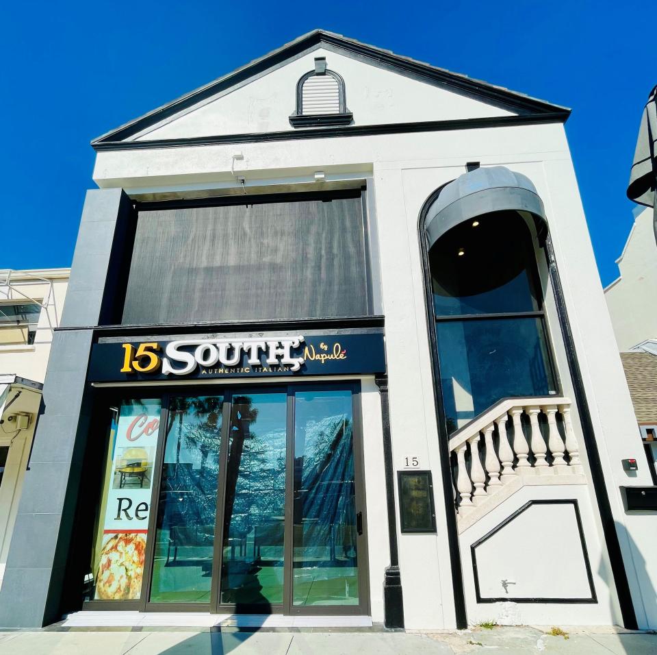 15 South by Napulé is at 15 South Boulevard of the Presidents on St. Armands Circle in Sarasota.