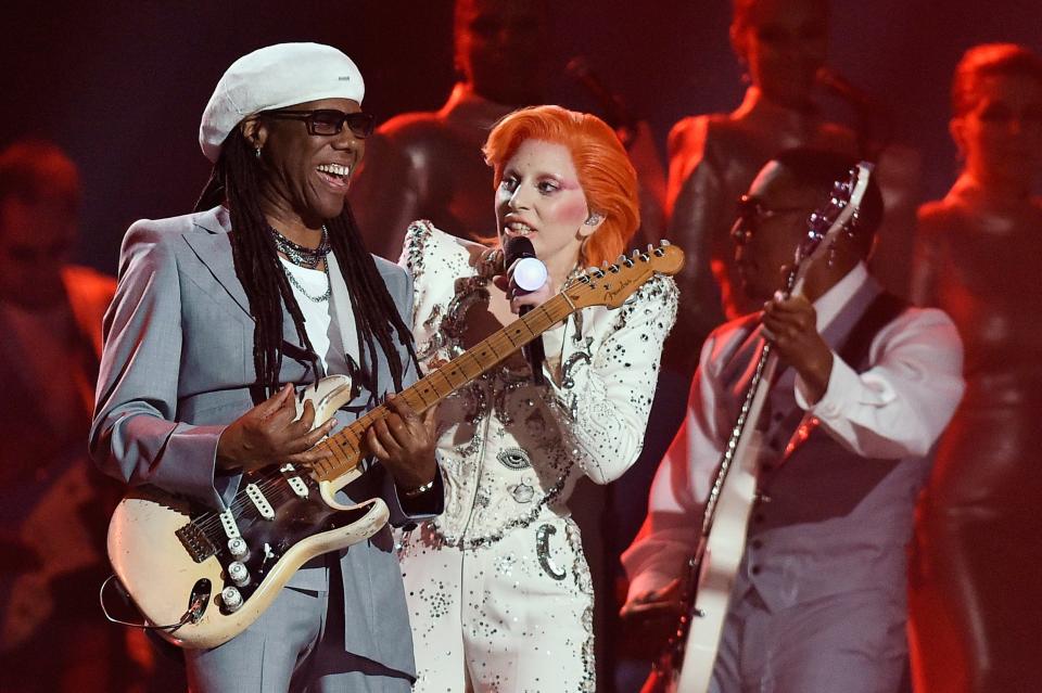 Bowie: Gaga's tribute didn't go down well with his son (Getty Images )