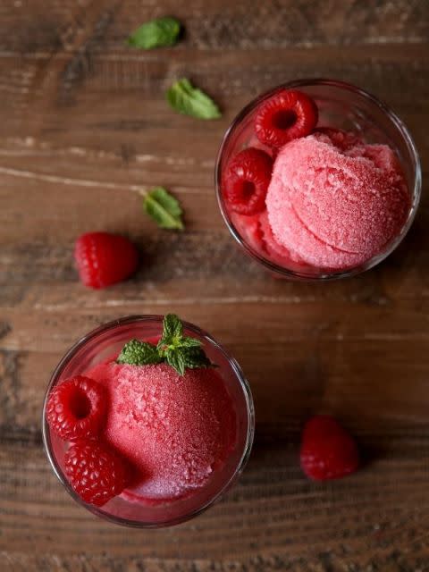 Raspberry Rosé Sorbet