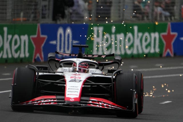 Magnussen's crash sparked chaotic scenes