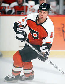 Mark Howe came into his own as an all-star defenseman after being traded to Philadelphia in the early 1980s