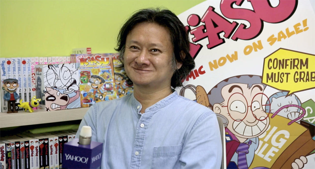 Author and artist Johnny Lau. (Photo: Yahoo Lifestyle Singapore)