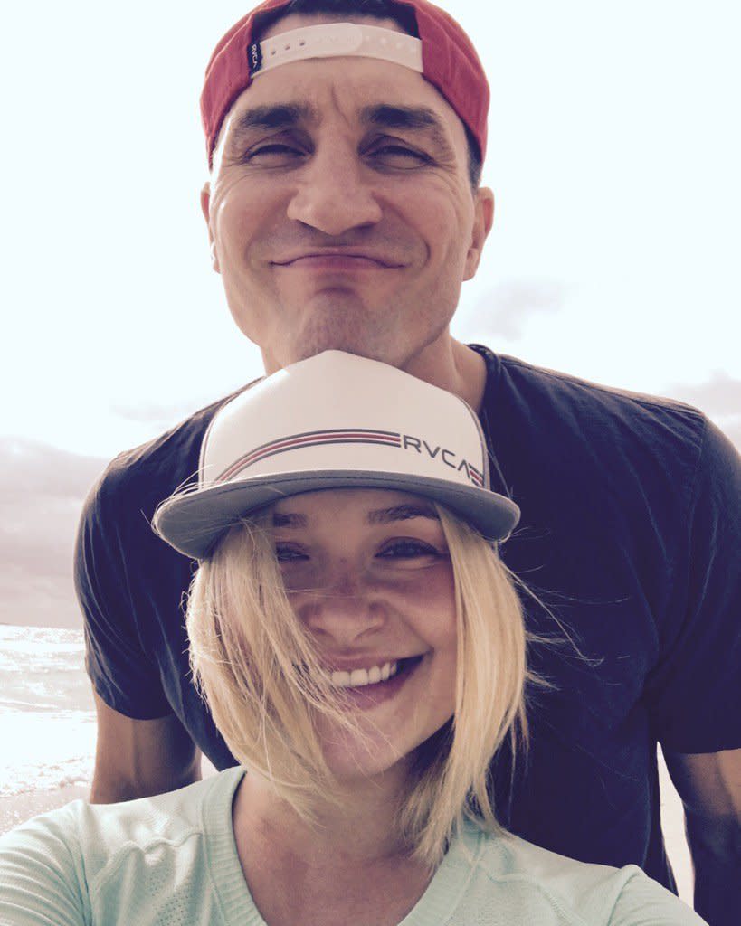 Hayden Panettiere, with her fiancé Wladimir Klitschko: “My [heart] @Klitschko” -@haydenpanettier