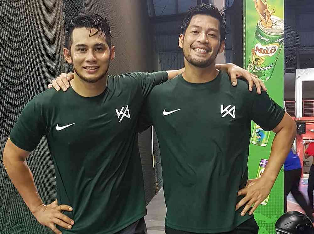 Bros for life ... Fizo Omar (left) and Kamal Adli. — Courtesy of Instagram/fizoomar