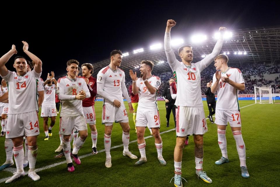 Wales players held Croatia to a 1-1 draw in Split in their opening Euro 2024 qualifier (Tim Goode/PA) (PA Wire)