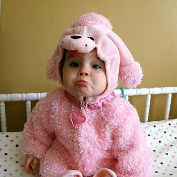 Pink Poodle Baby Costume