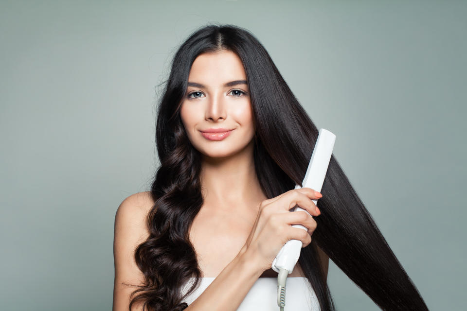 Own the straightening tool that brings pro results without harming hair.(Photo: Getty Images)