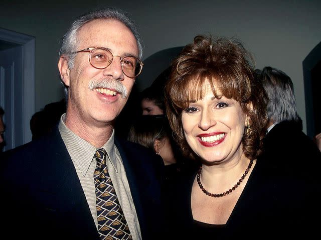 <p>Judie Burstein/Globe Photos/ ZUMA Press, Inc. / Alamy </p> Joy Behar and Steve Janowitz smiling