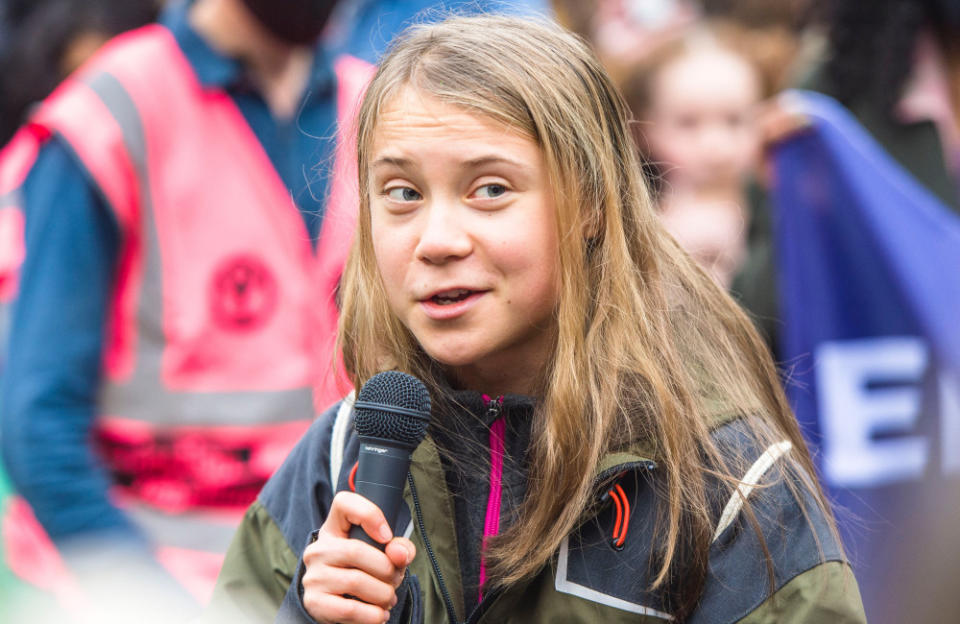 Greta Thunberg says taking action helps to ease climate crisis anxiety credit:Bang Showbiz