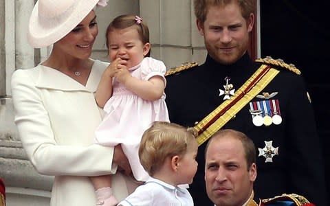 Prince Harry has had years of practice at being an uncle to Princess Charlotte and Prince George (pictured) as well as Prince Louis - Credit:  Steve Parsons/PA