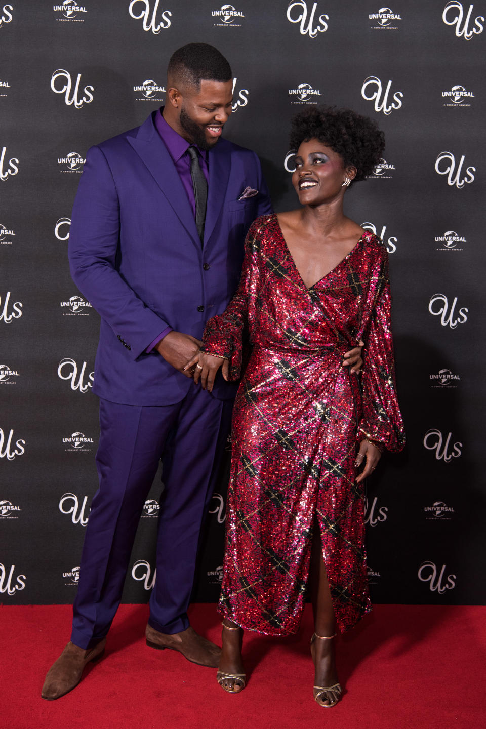 Winston Duke and Lupita Nyong'o