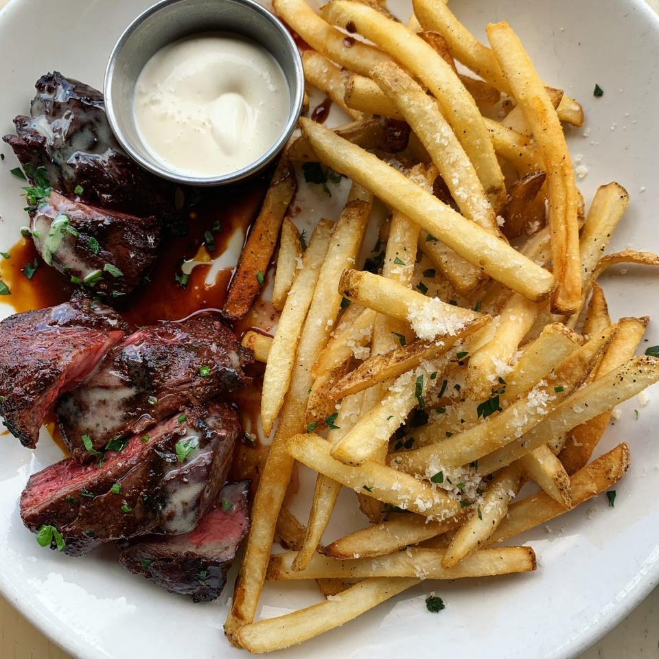 Savory steak frites from San Marco’s Taverna.