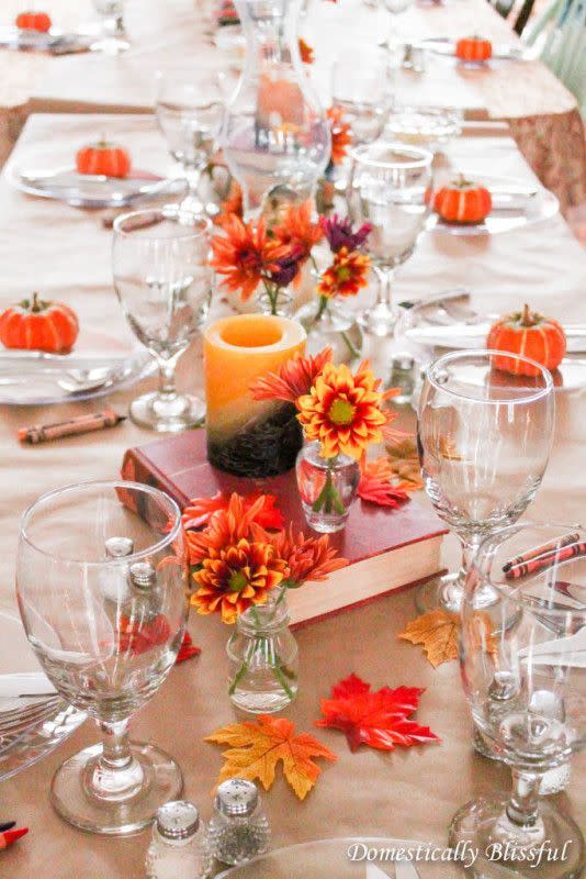 Orange and Red Tablescape