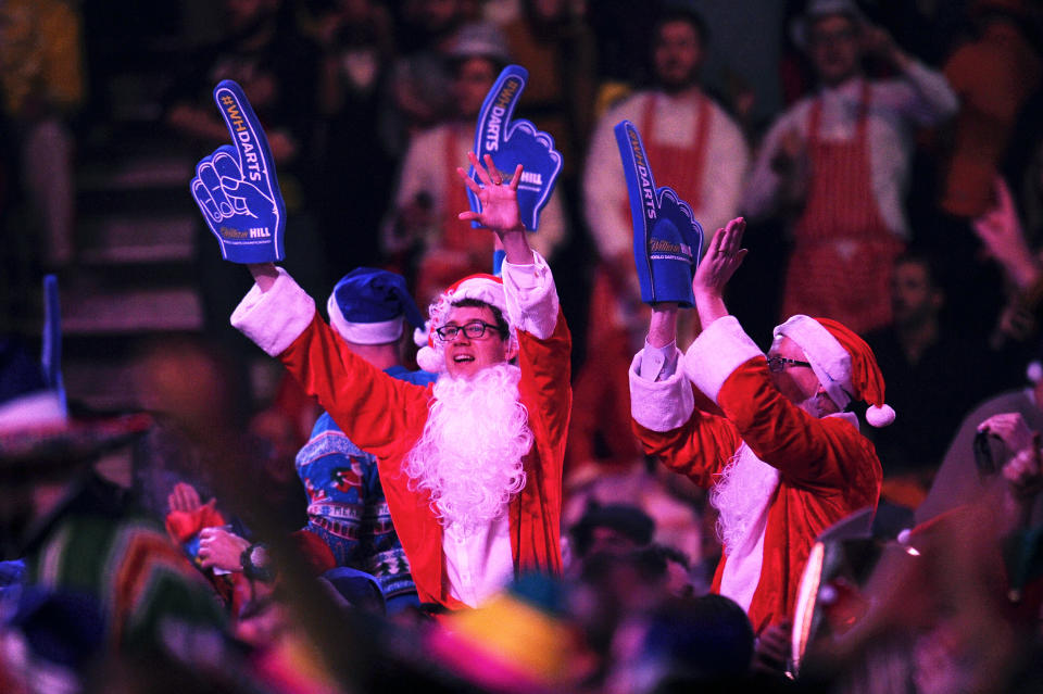 Ah yes, the traditional Christmas dress up. (Photo by Alex Burstow/Getty Images)
