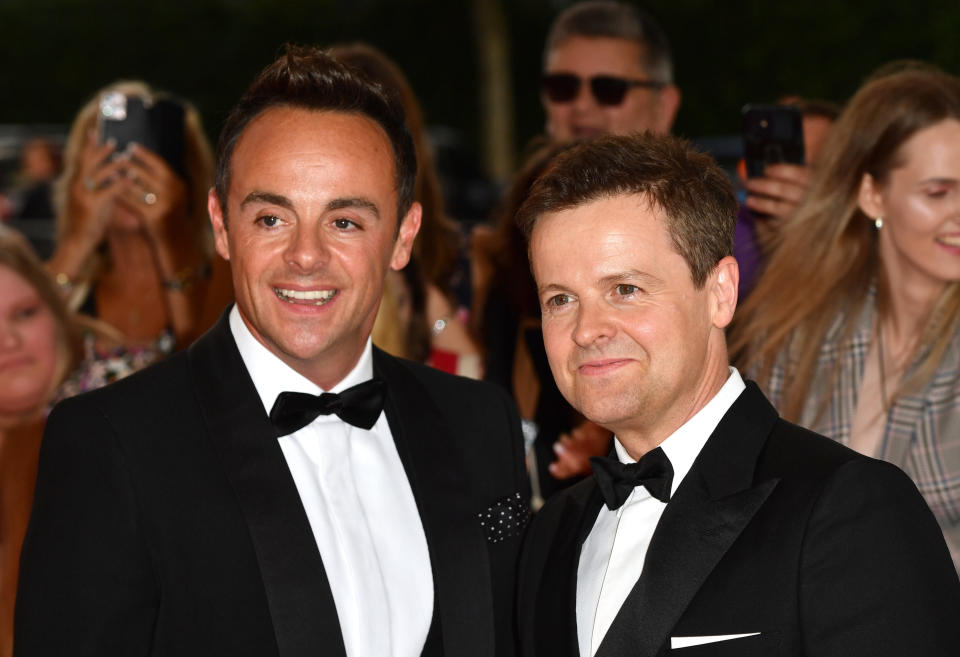 Joel Dommett thanked Ant and Dec for helping to launch the next phase of his TV career. (Gareth Cattermole/Getty Images)