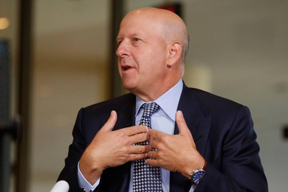 David Solomon, CEO von Goldman Sachs. Die Bank hat ihre Beschäftigten aufgefordert, an fünf Tagen pro Woche ins Büro zurückzukehren. - Copyright: Crains New York