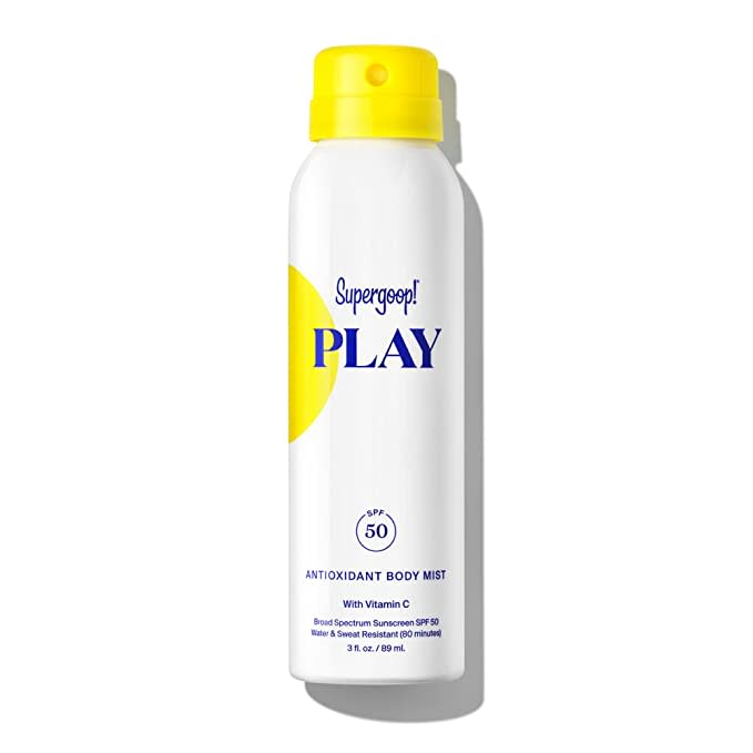 Supergoop! Play SPF 50 Spray Sunscreen; best spray sunscreen