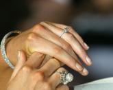 <p>The simple solitaire engagement ring got a makeover when pavé bands were in style in 2005. Sometimes, the band was accompanied by a pavé halo, because, well, more bling.</p>