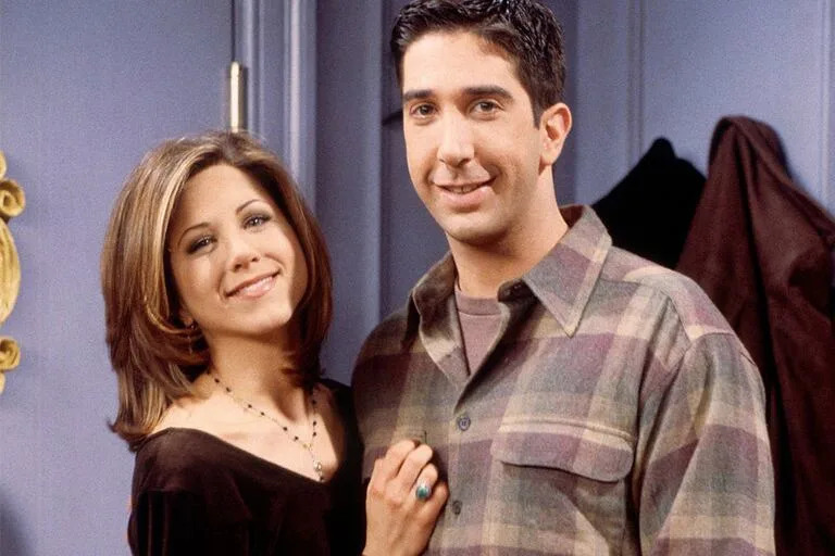 Jennifer Aniston y David Schwimmer, coestrellas de la serie Friends