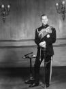 FILE - In this June 10, 1956 file photo, Prince Philip, the Duke of Edinburgh poses for a photo as he observes his 35th birthday anniversary in Buckingham Palace, London. Britain's Prince Philip stood loyally behind behind Queen Elizabeth, as his character does on Netflix's “The Crown.” But how closely does the TV character match the real prince, who died Friday, April 9, 2021 at 99? Philip is depicted as a man of action in “The Crown,” and he served with distinction in the navy in World War II. He was also an avid yachtsman and polo player.(AP Photo/File)