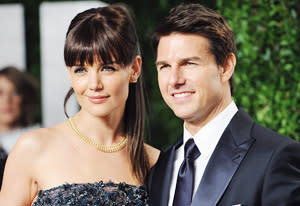 Katie Holmes and Tom Cruise | Photo Credits: Jon Kopaloff/FilmMagic