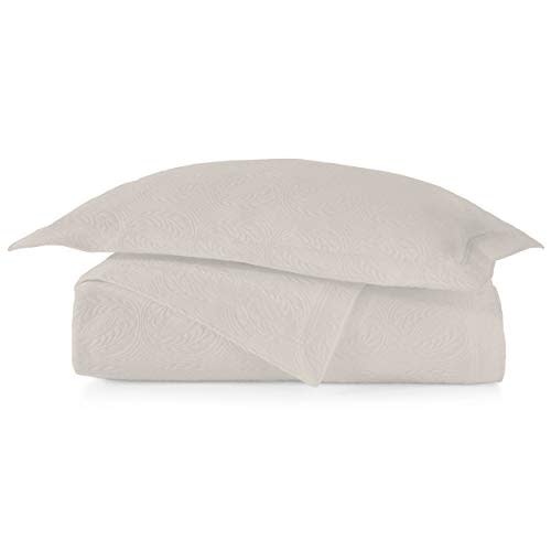 Peacock Alley Vienna Matelasse Coverlets - 100% Egyptian Cotton with 400 GSM - Luxury Bedding with Classic Design and Textured Soft Cotton - Queen (Linen) (AMAZON)