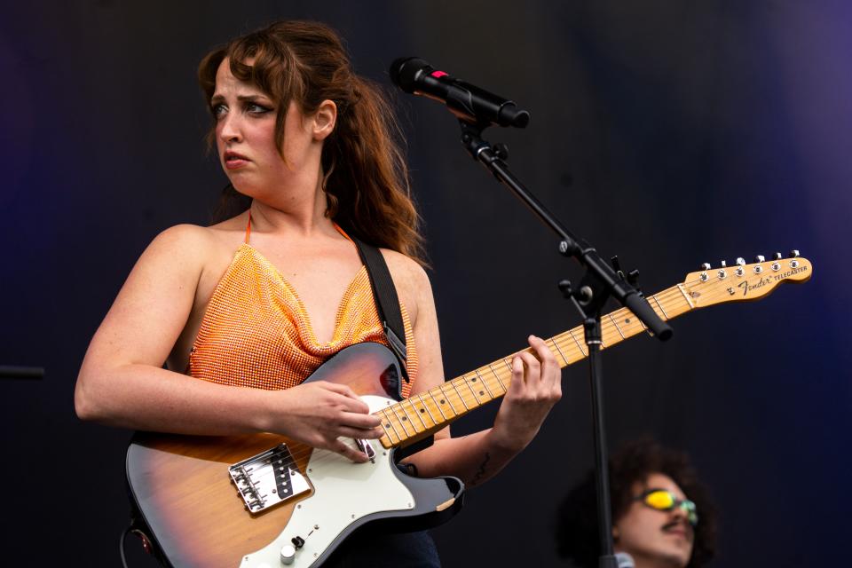 Elizabeth Moen performs during day one of 80/35 in Western Gateway Park on Friday, July 7, 2023, in Des Moines. 