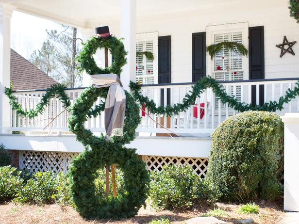 Snowman Yard Sculpture