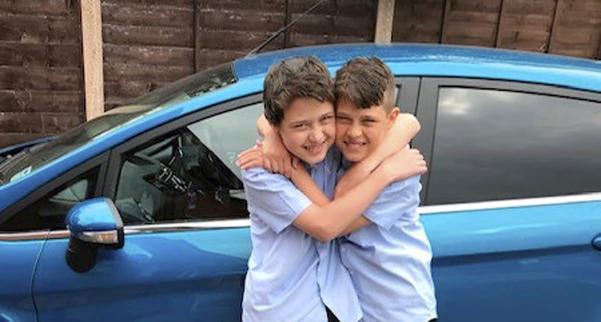 Jack and Ben Parton  (Brain Tumour Research / SWNS)