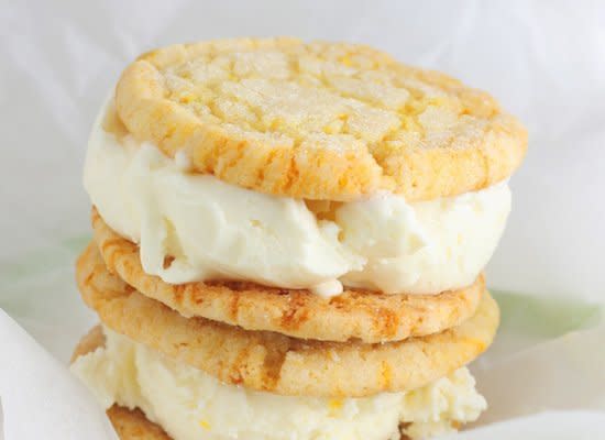 <strong>Get the <a href="http://www.sophistimom.com/lemon-ice-cream-sandwich-cookies/" target="_hplink">Lemon Ice Cream Sandwich Cookies recipe</a></strong>