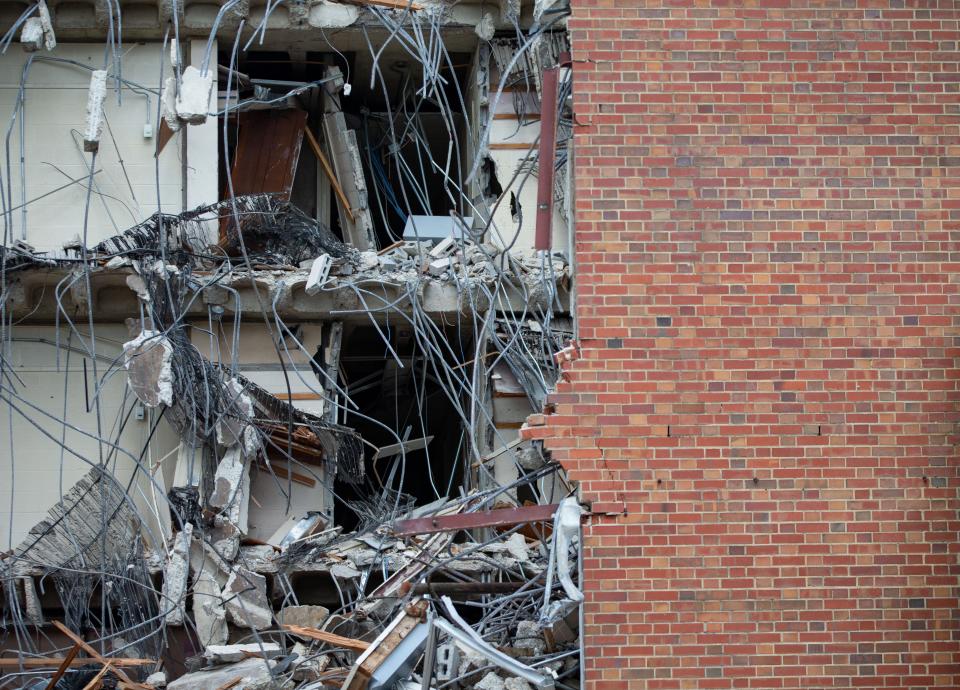 Demolition began on Truth Hall at Florida A&M University this week Feb. 27, 2023. 