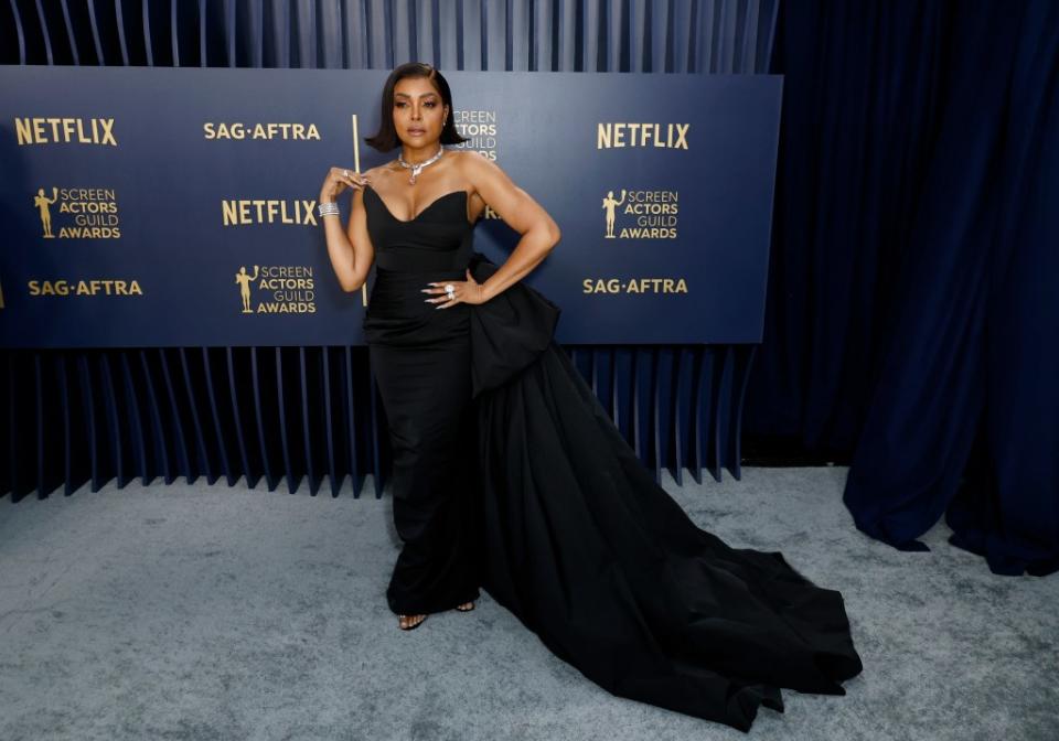 Taraji P. Henson attends the 30th Annual Screen Actors Guild Awards at Shrine Auditorium and Expo Hall on February 24, 2024 in Los Angeles, California.
